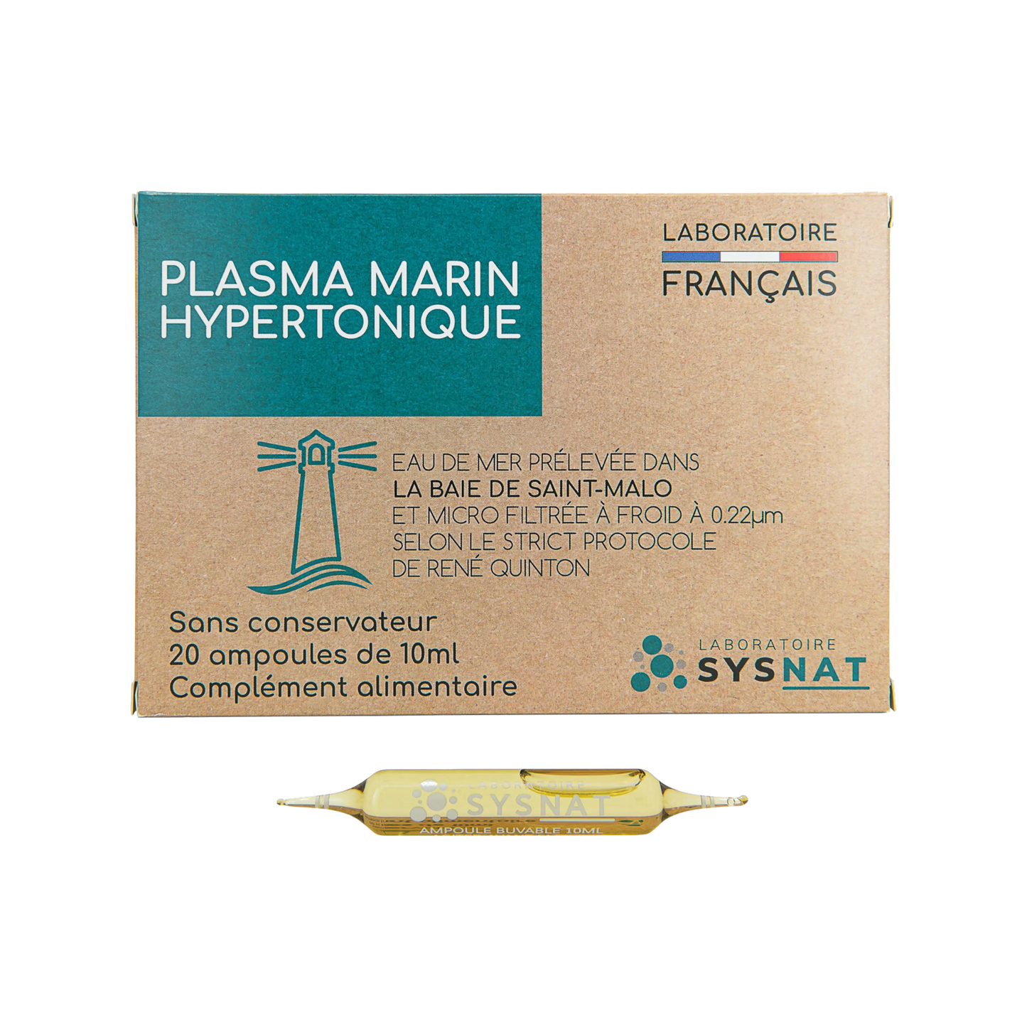 Plasma marin isotonique - Méthode Quinton - 20 ampoules de 10 ml -  B-technie