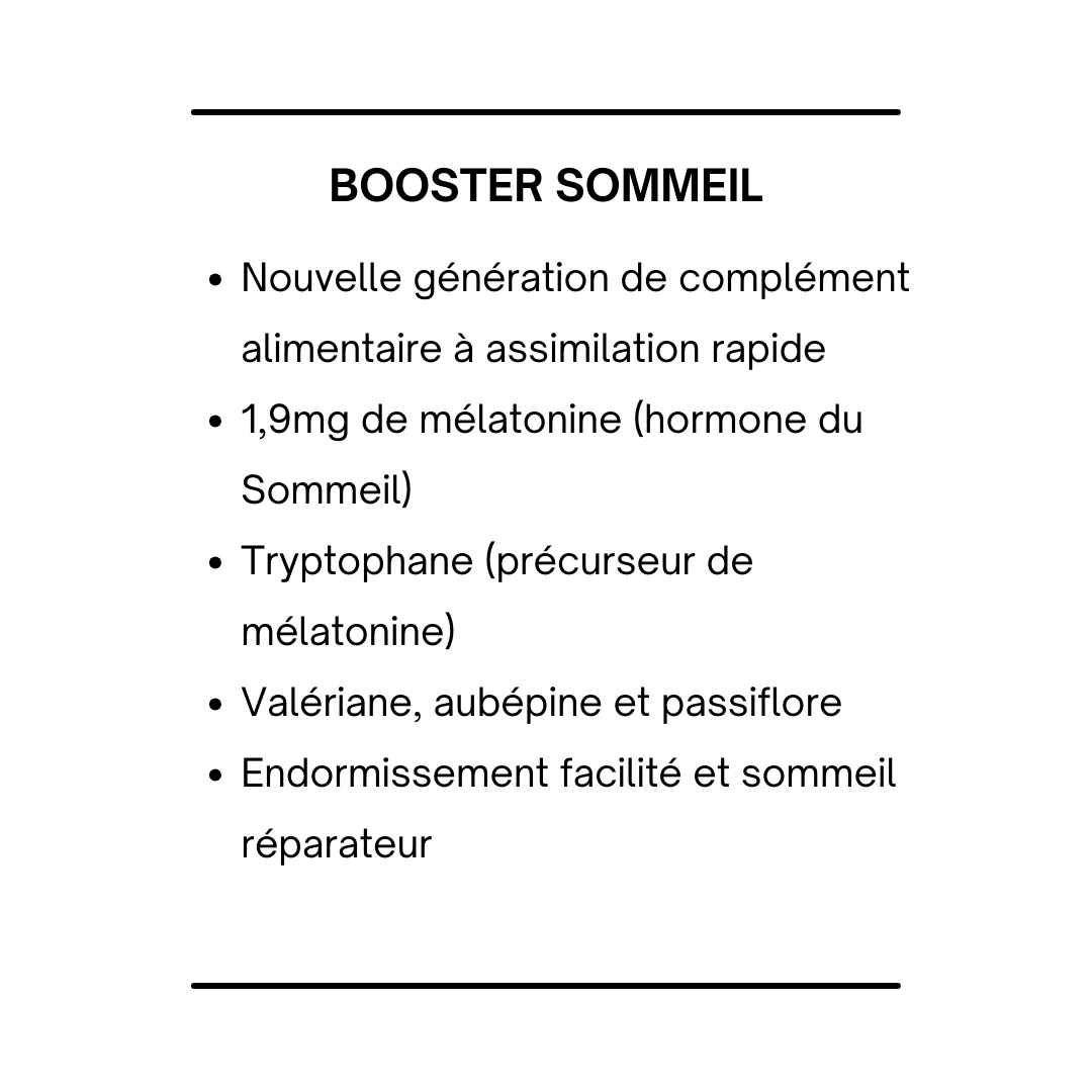 complement alimentaire pour booster le sommei