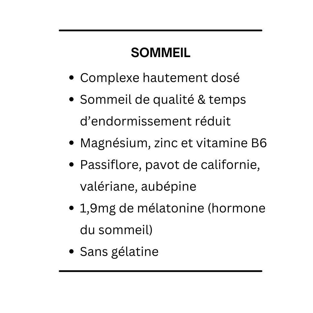 Complément alimentaire pour le sommeil